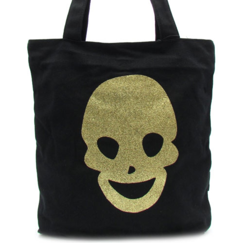 Goldy Skull Canvas tote